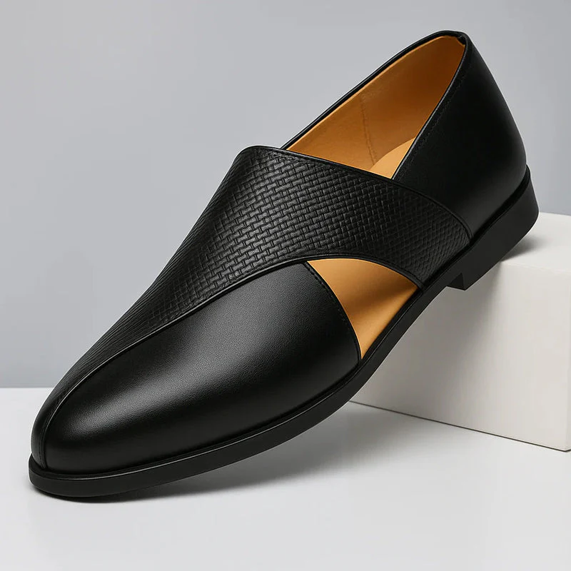 François Blanchet Cross-Strap Loafers With Side Cut-Out - Image 2