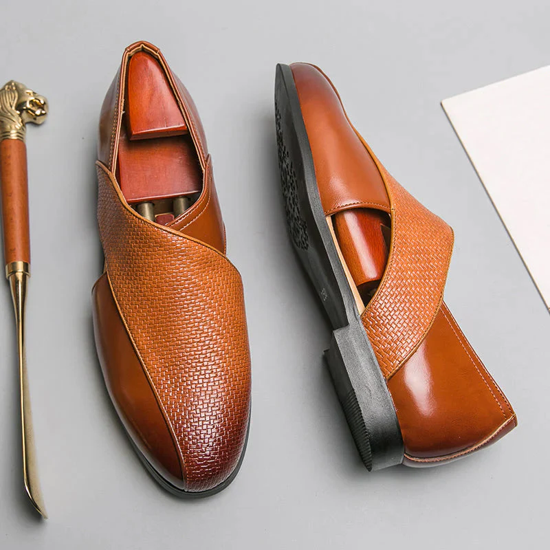 François Blanchet Cross-Strap Loafers With Side Cut-Out - Image 3