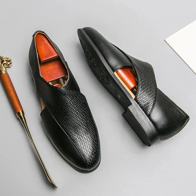 François Blanchet Cross-Strap Loafers With Side Cut-Out - Image 4