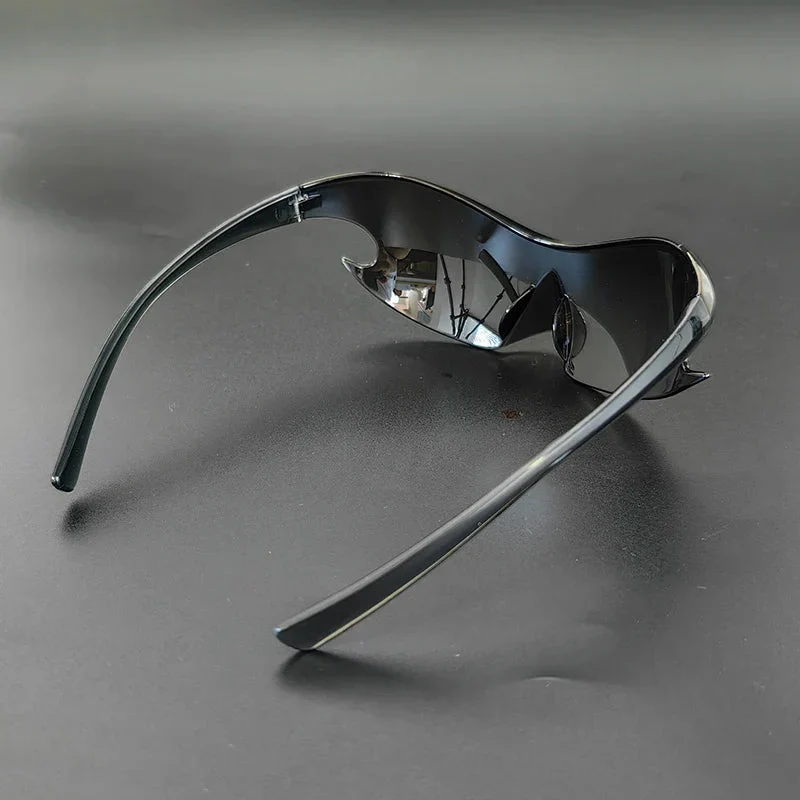 Futuristic Shield Sunglasses with Reflective Finish - Image 6