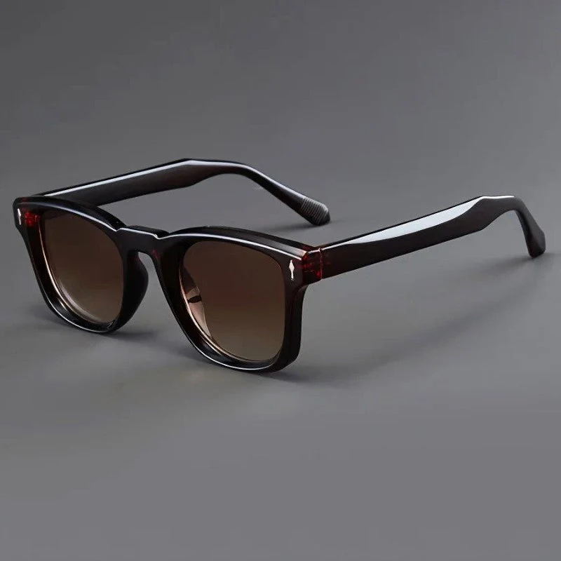 Gradient Lens Full-Rim Square Sunglasses - Image 3