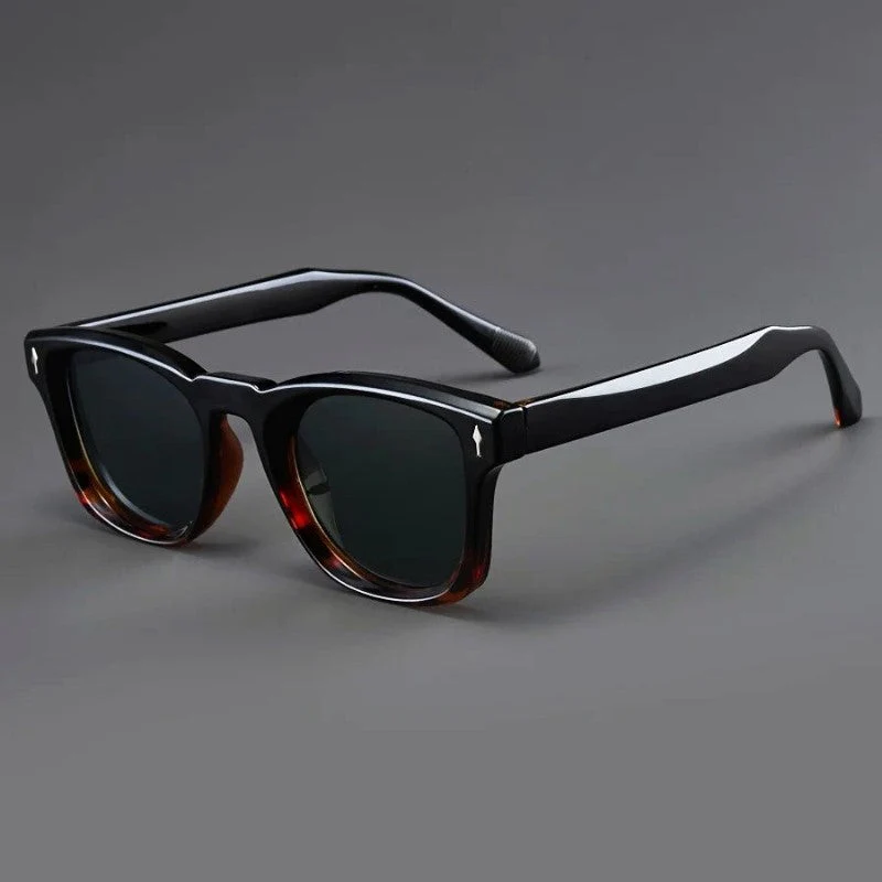 Gradient Lens Full-Rim Square Sunglasses - Image 5