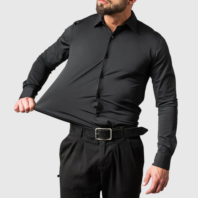 Henri L'Éclatant Slim-Fit Stretch Dress Shirt - Image 6