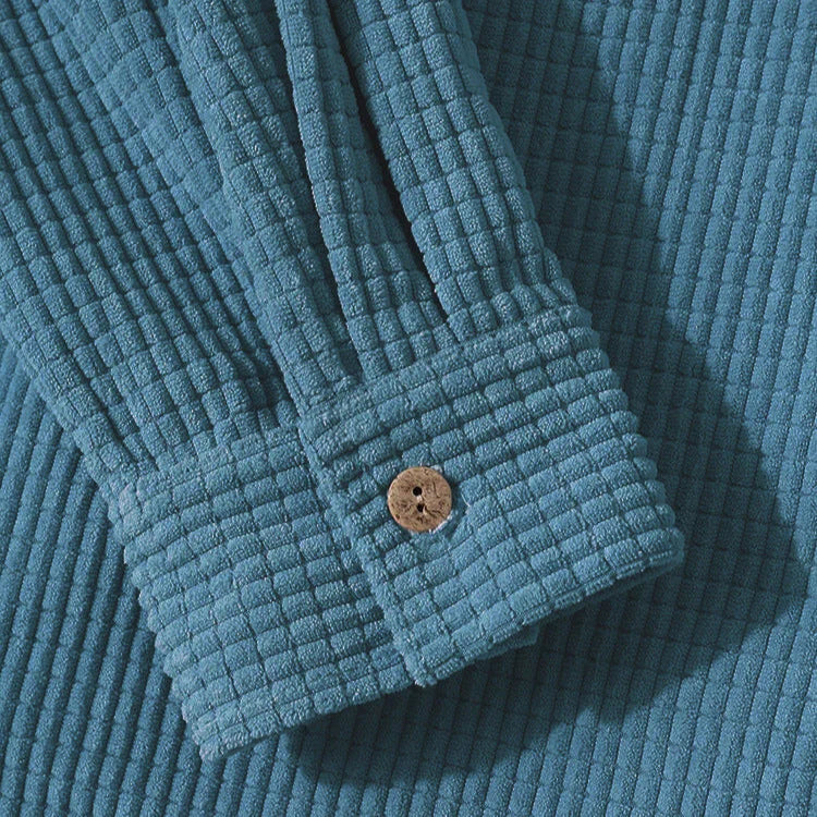 Hooded Corduroy ButtonUp Overshirt - Image 6