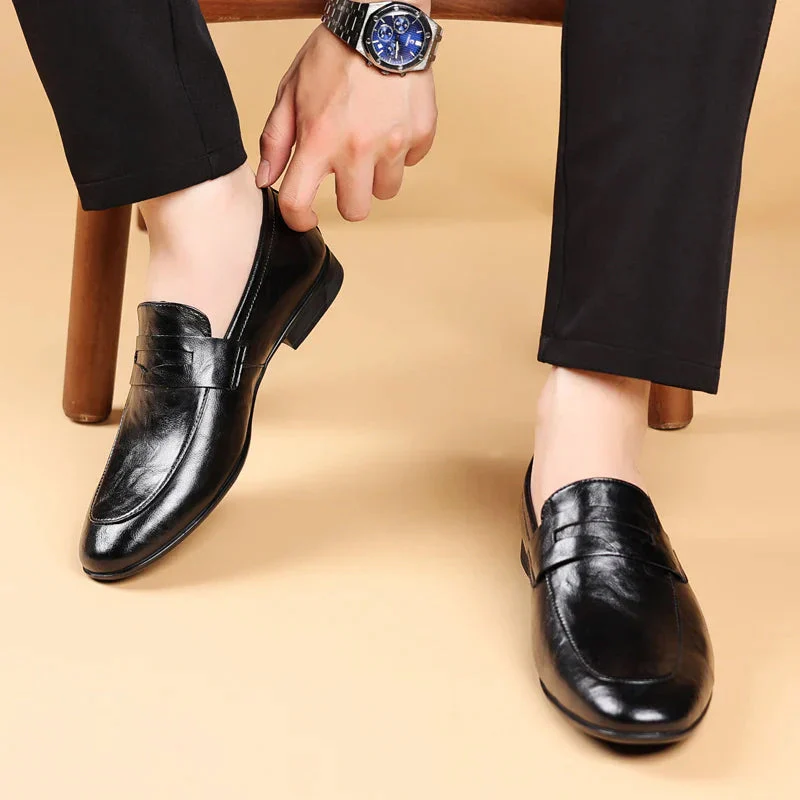 Imperial Handcrafted Leather Dress Loafers - Image 2