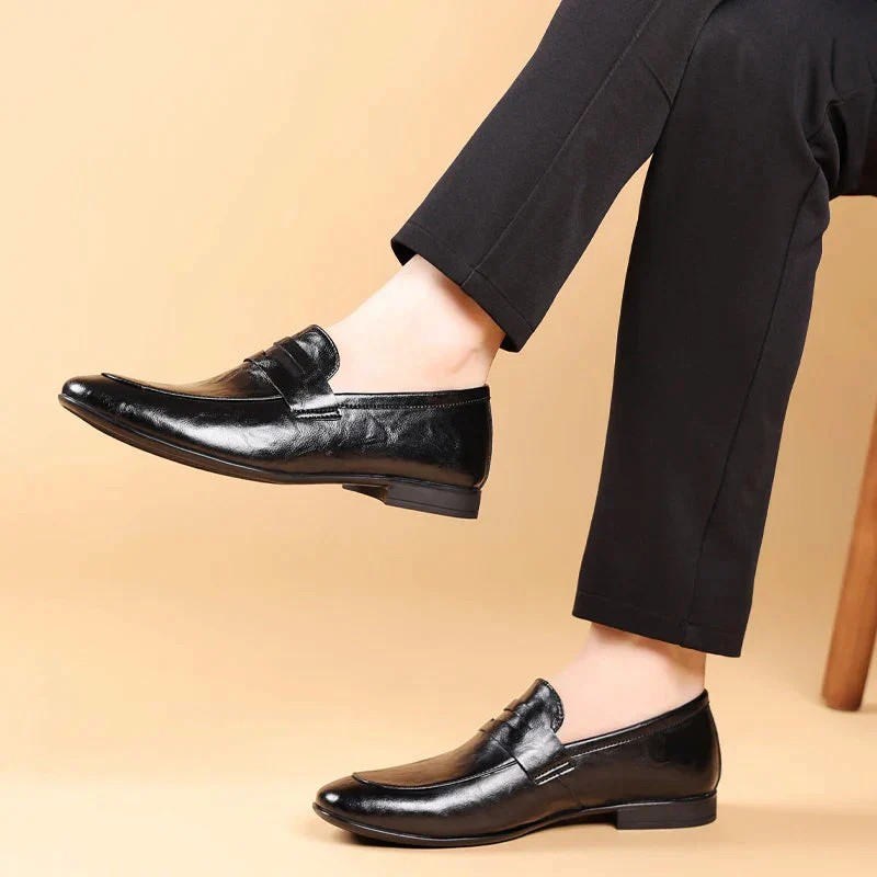 Imperial Handcrafted Leather Dress Loafers - Image 3
