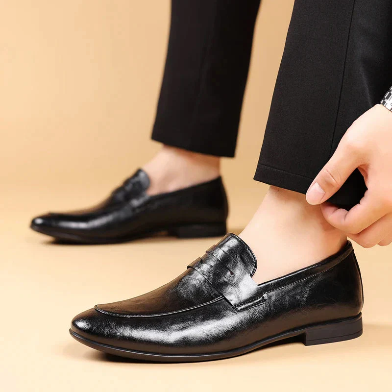 Imperial Handcrafted Leather Dress Loafers - Image 4