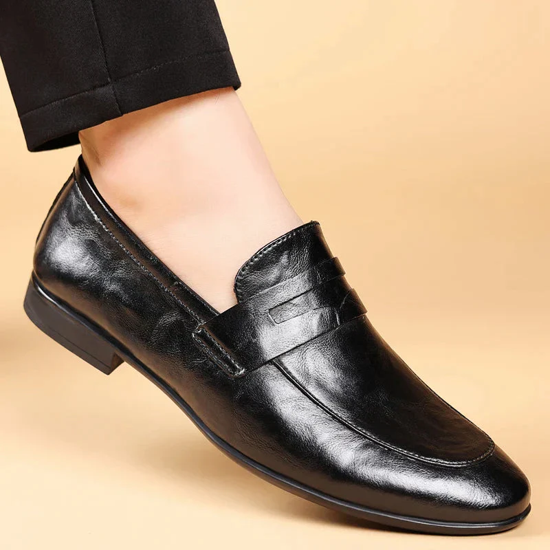 Imperial Handcrafted Leather Dress Loafers - Image 5