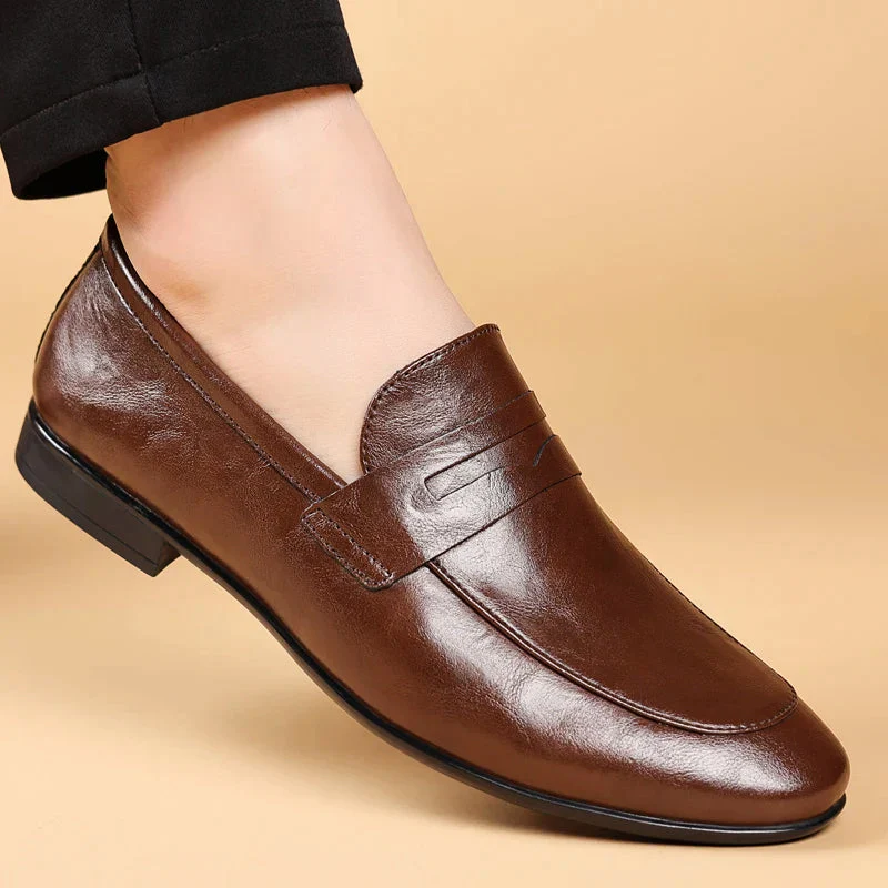 Imperial Handcrafted Leather Dress Loafers - Image 6