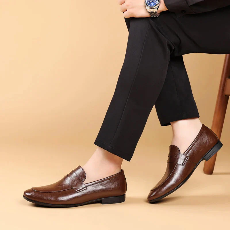 Imperial Handcrafted Leather Dress Loafers - Image 7