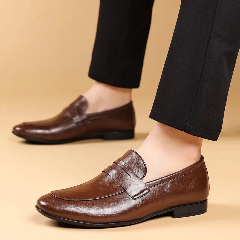 Imperial Handcrafted Leather Dress Loafers - Image 8
