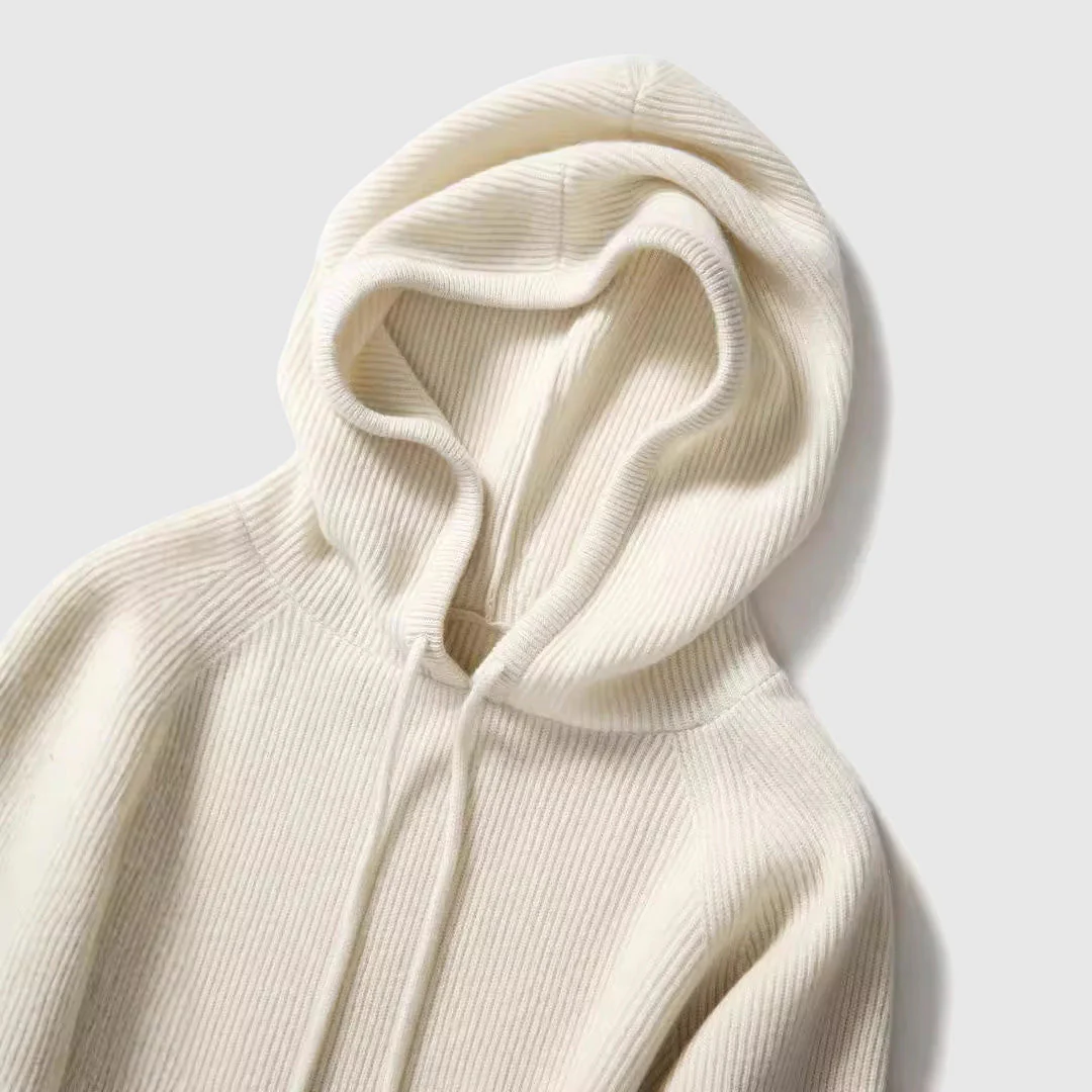Knitted Cashmere Hooded Women’s Winter Sweater - Image 6