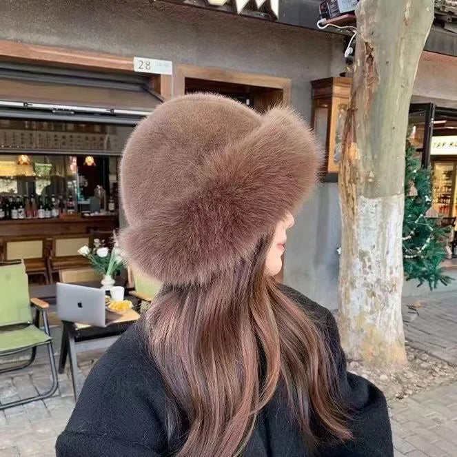 La Magia Faux Fur Hat by Giuliana - Image 6