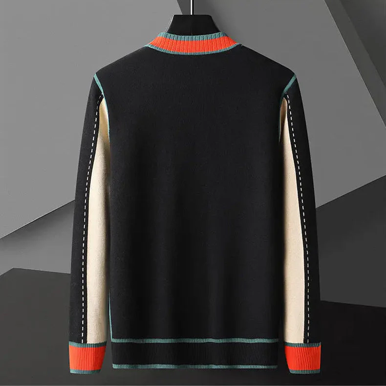 L'élégance Geometric Knit Cardigan - Image 3