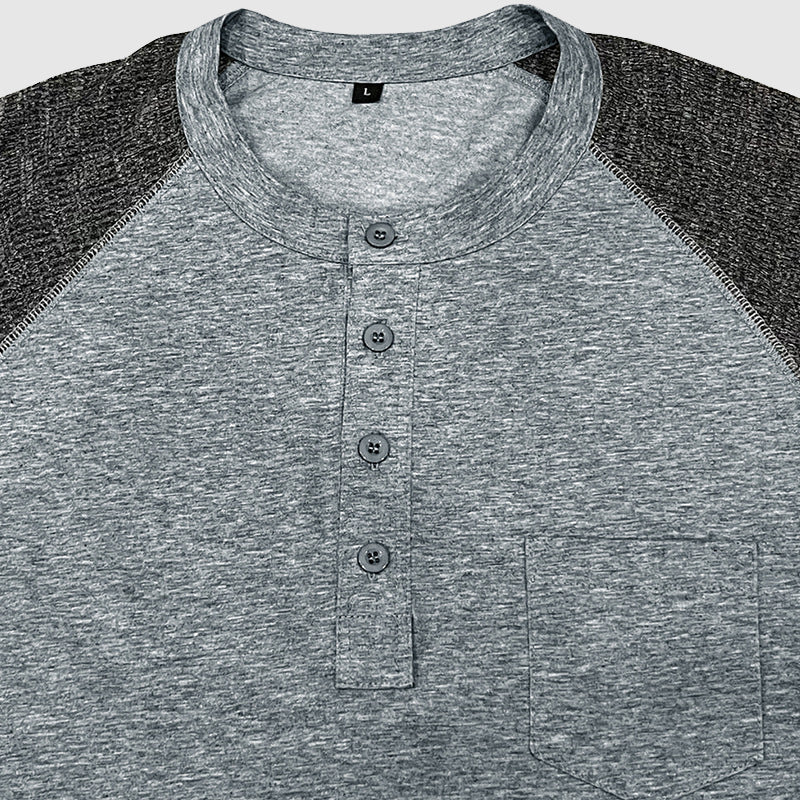 Lorenzo Vitali Dual Tone Henley Shirt - Image 6