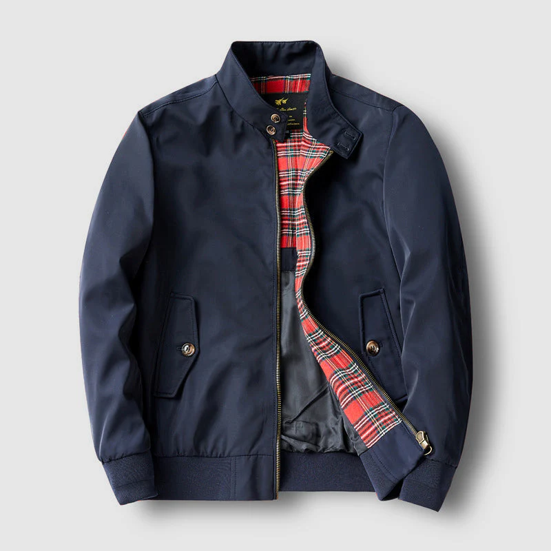 Lorenzo Vitali Harrington Jacket with Plaid Lining - Image 2