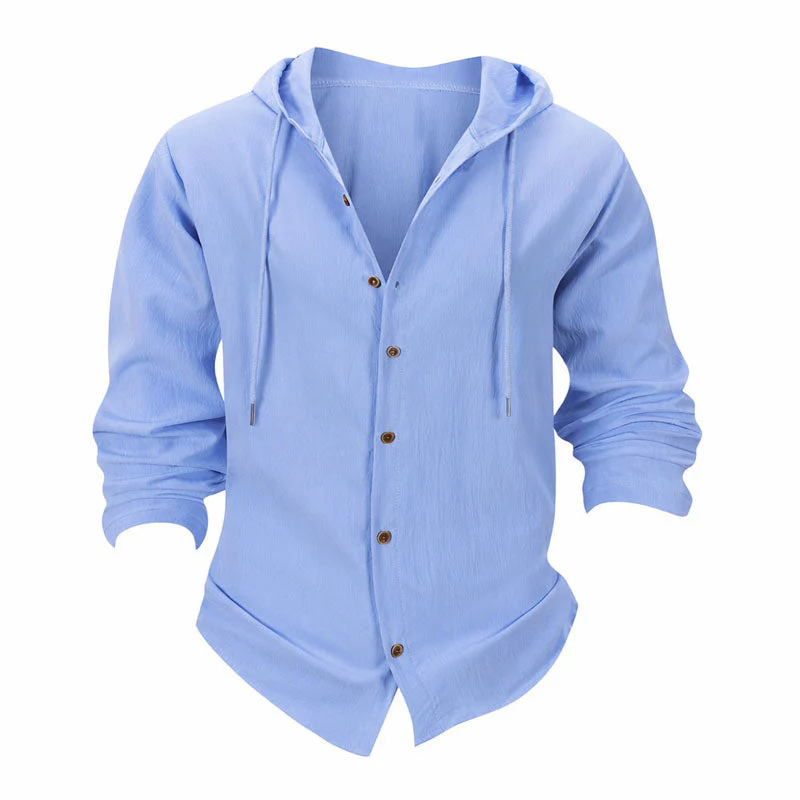 Lorenzo Vitali Hooded Long Sleeve Shirt - Image 3