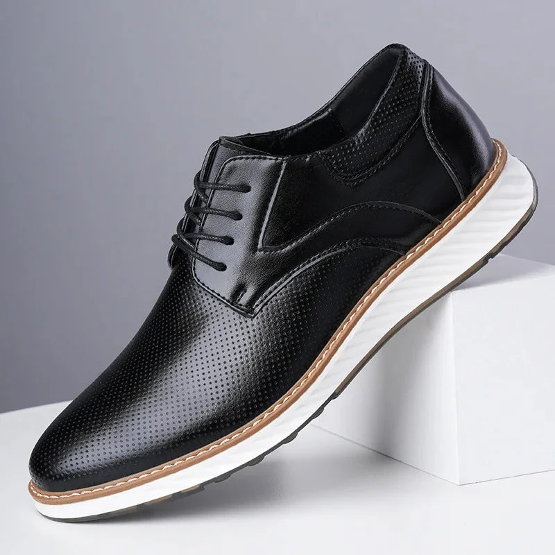Lorenzo Vitali Lace-Up Shoes with Perforated Finish - Image 3