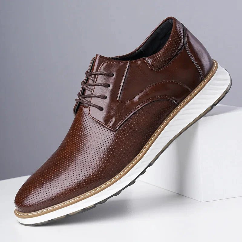 Lorenzo Vitali Lace-Up Shoes with Perforated Finish - Image 4