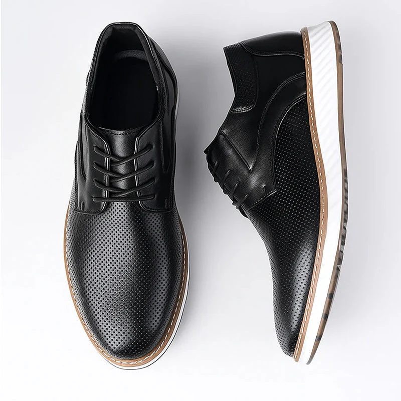 Lorenzo Vitali Lace-Up Shoes with Perforated Finish - Image 5