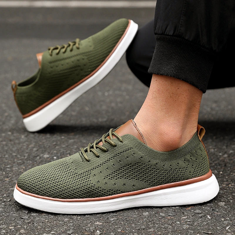 Lorenzo Vitali Mesh Knit Athletic Sneakers - Image 4