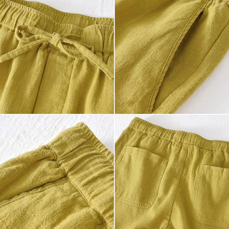 Lorenzo Vitali Ocean Breeze Linen Shorts - Image 7