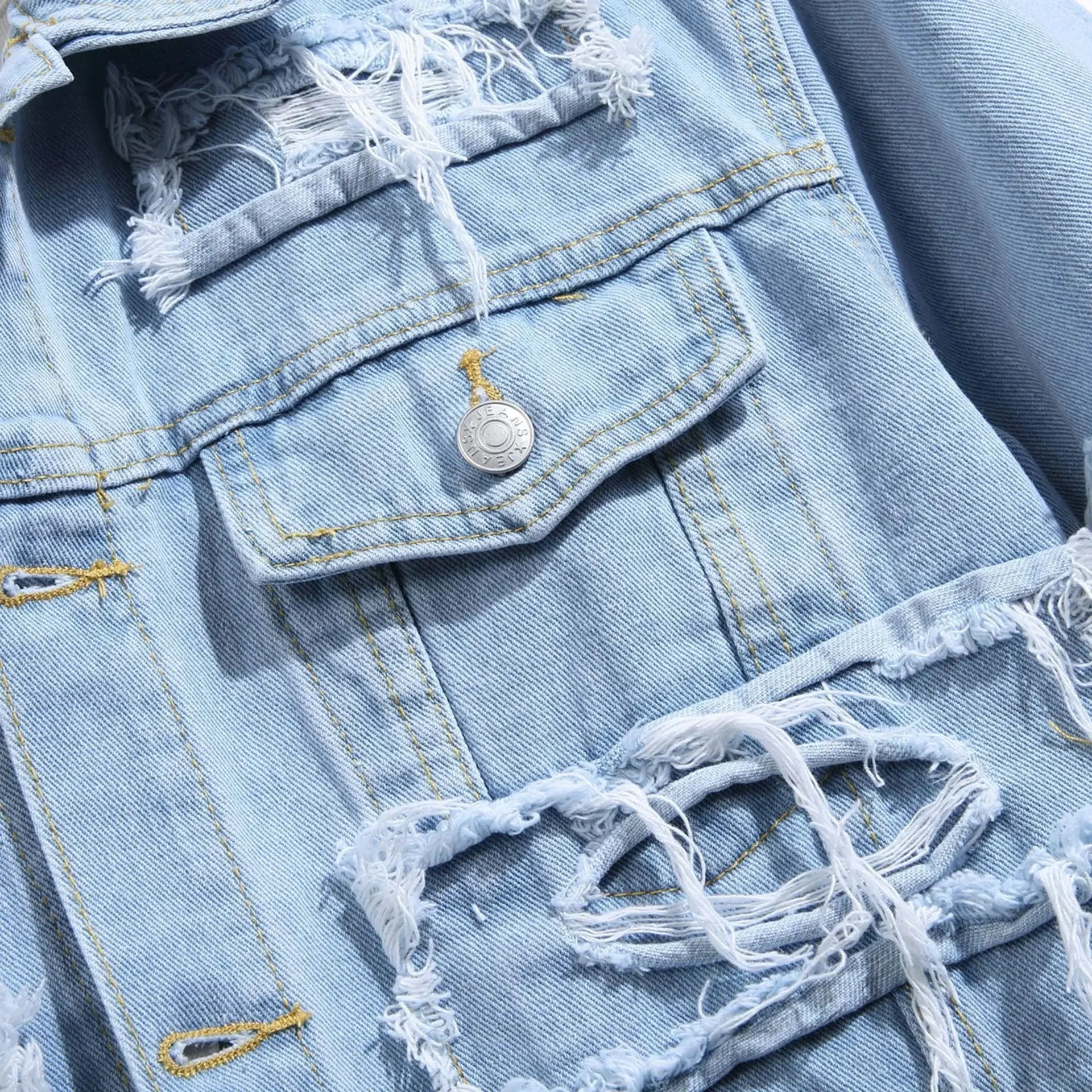 Lorenzo Vitali Rugged Denim Jacket - Image 5