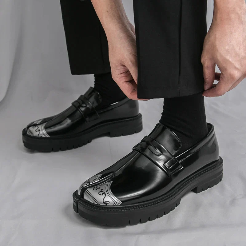 Lorenzo Vitali Split-Toe Loafers with Ornamental Detail - Image 4