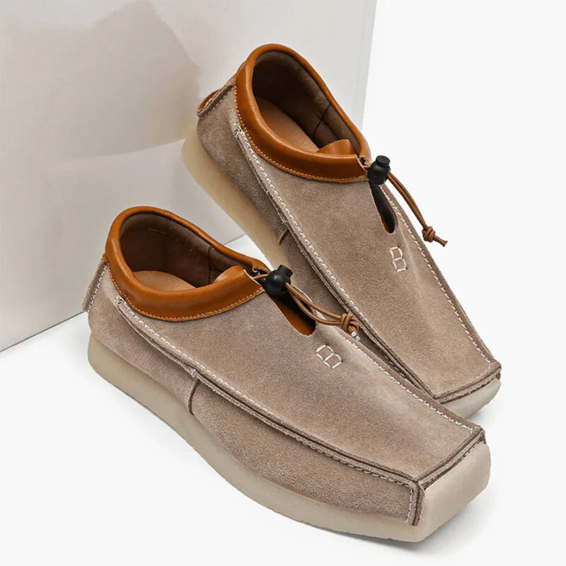 Lorenzo Vitali Suede Loafers with Drawstring Closure - Image 3