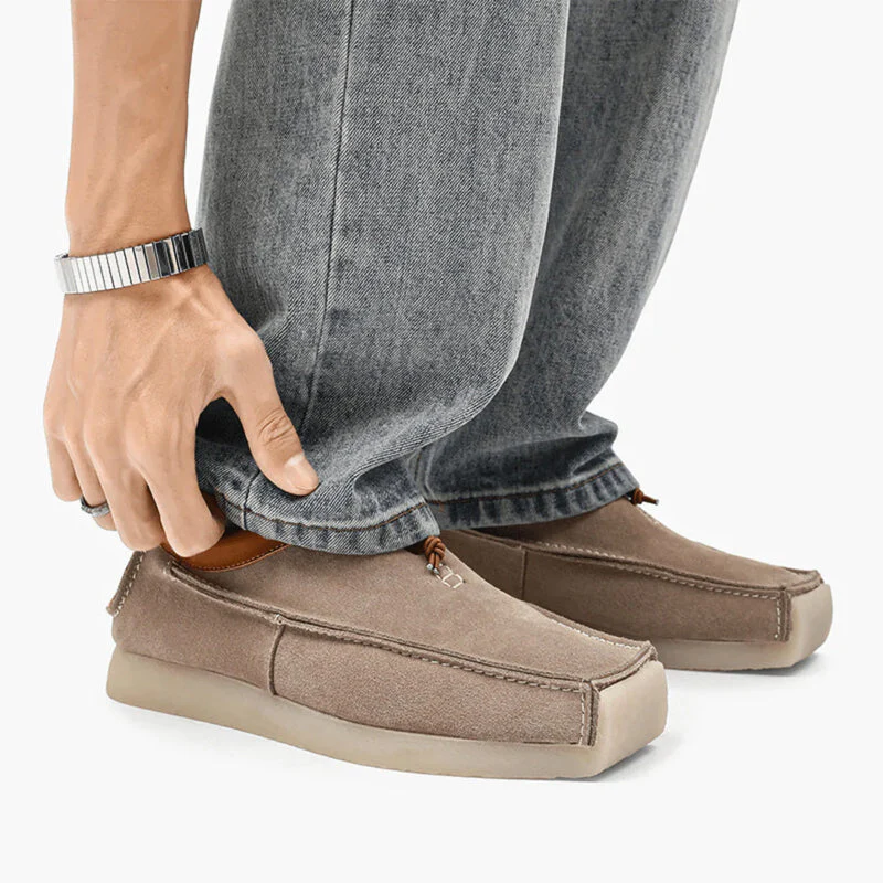 Lorenzo Vitali Suede Loafers with Drawstring Closure - Image 5