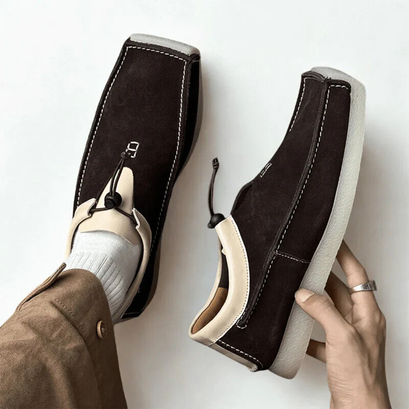 Lorenzo Vitali Suede Loafers with Drawstring Closure - Image 7