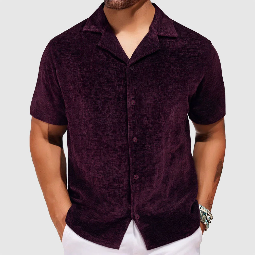 Lorenzo Vitali Velvet Retro Shirt - Image 2