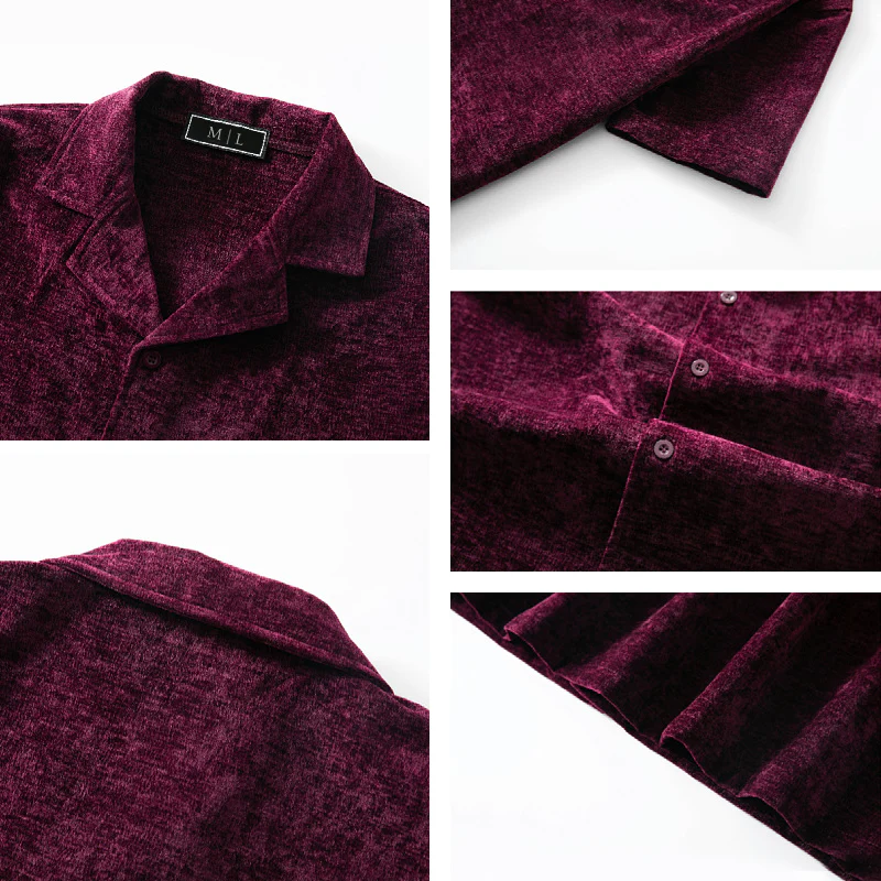 Lorenzo Vitali Velvet Retro Shirt - Image 6