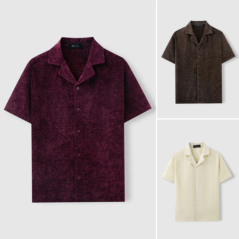 Lorenzo Vitali Velvet Retro Shirt - Image 7