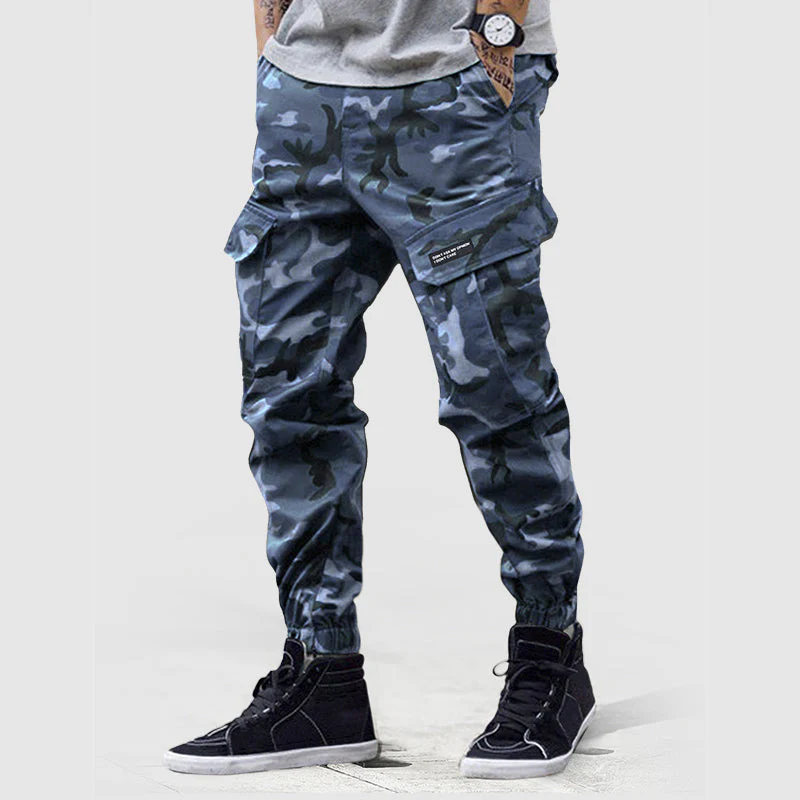 Men’s Cargo Joggers in Camouflage Print - Image 2