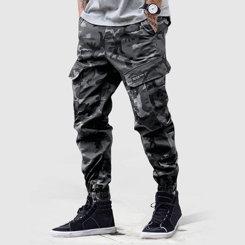 Men’s Cargo Joggers in Camouflage Print - Image 3