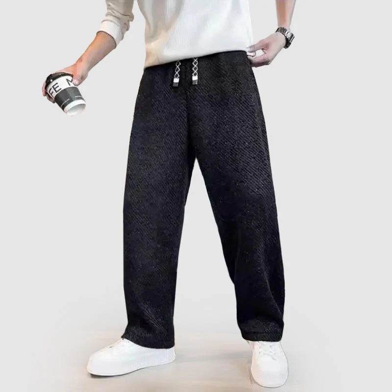Men’s Casual Wide-Leg Drawstring Pants - Image 3