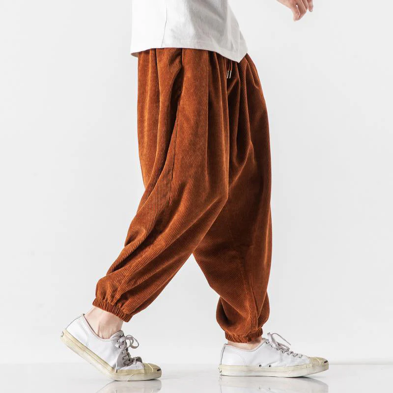 Men’s Loose Corduroy Pants with Elastic Cuffs - Image 5