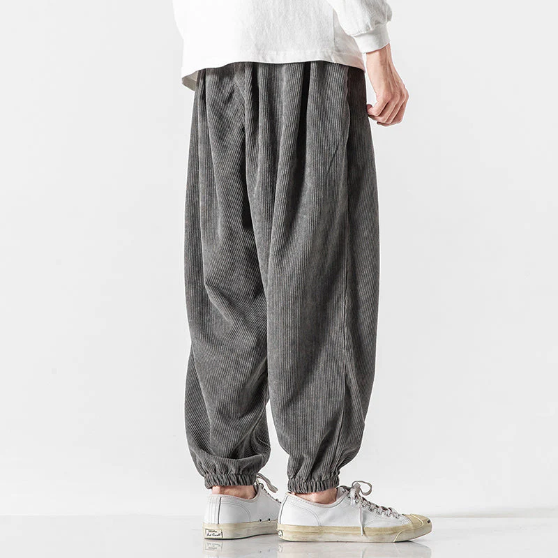 Men’s Loose Corduroy Pants with Elastic Cuffs - Image 6