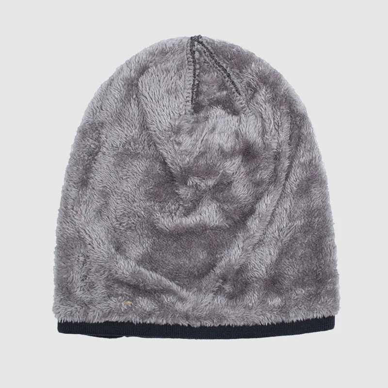 Men’s Textured Knit Beanie with Fleece Lining - Image 6