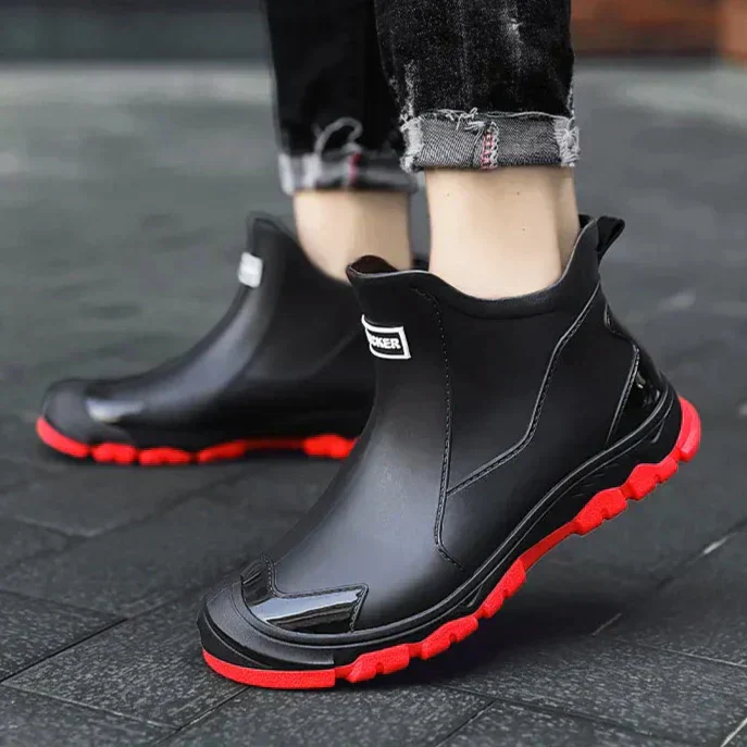 Men’s Waterproof Rain Boots with Grip Sole - Image 5