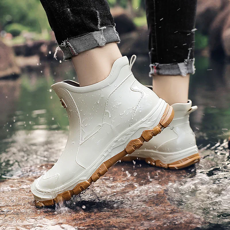 Men’s Waterproof Rain Boots with Grip Sole - Image 6