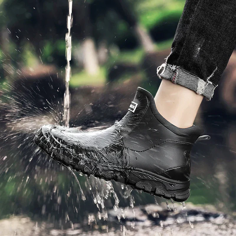 Men’s Waterproof Rain Boots with Grip Sole - Image 7