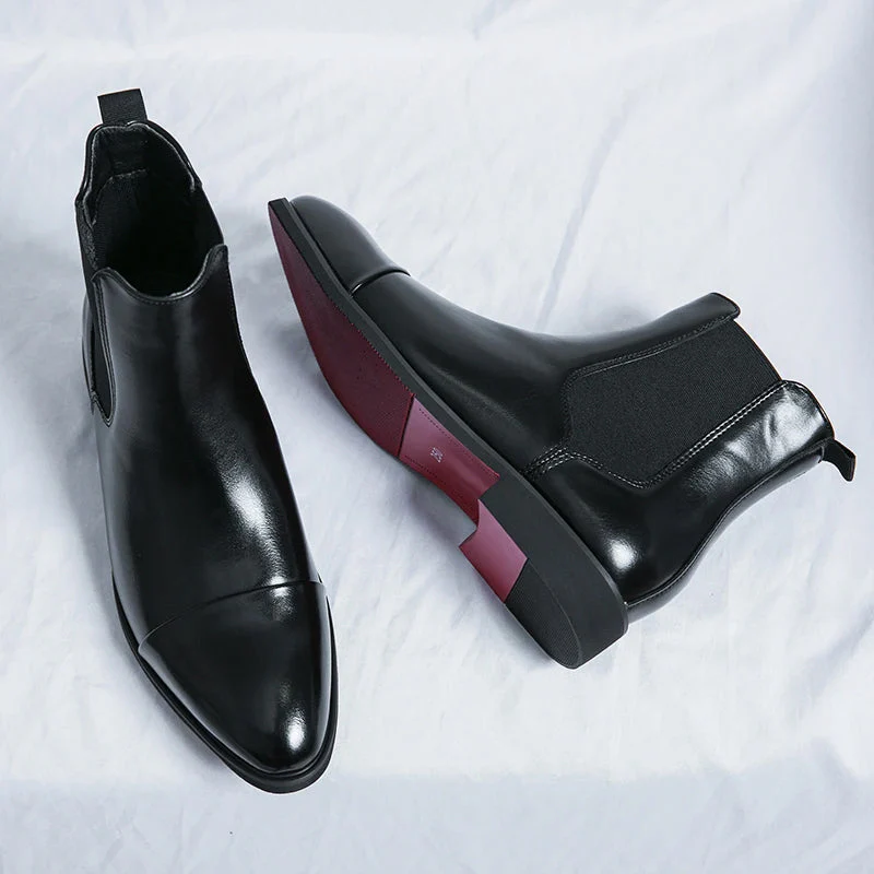 Orrin Signature Leather Chelsea Boots - Image 2