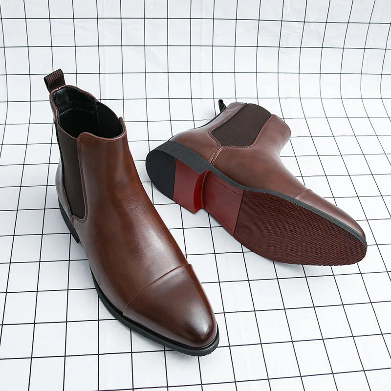 Orrin Signature Leather Chelsea Boots - Image 4