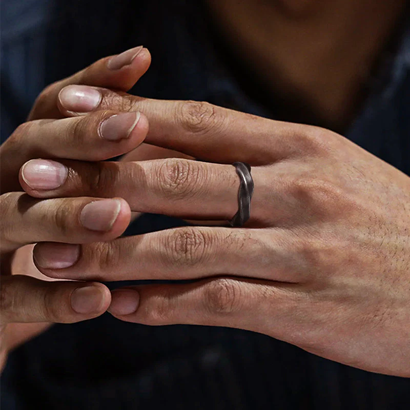 Mobius Minimalist Stainless Steel Ring - Image 5
