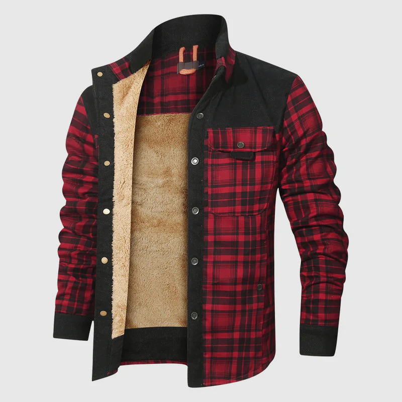 Northwind Plaid Sherpa Outdoor Jacket - Image 4