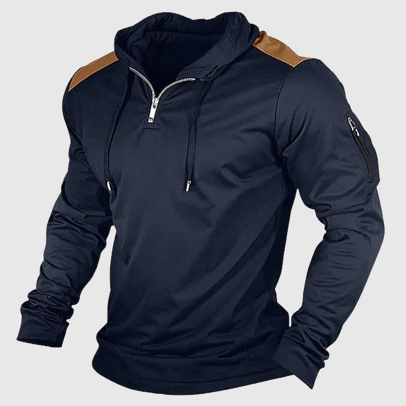 Outdoor Streetwear Zip-Up Men’s Casual Hoodie - Image 3