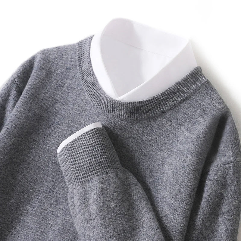 PureWool Men’s Crew Neck Sweater - Image 4