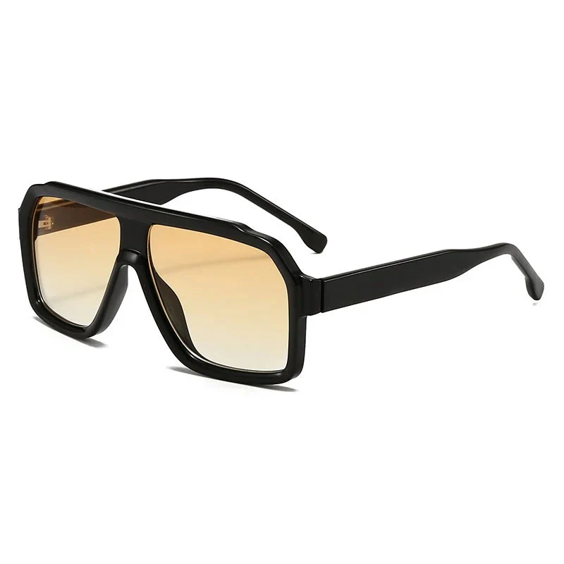 Retro Oversized Sunglasses with Square Lenses - Image 4